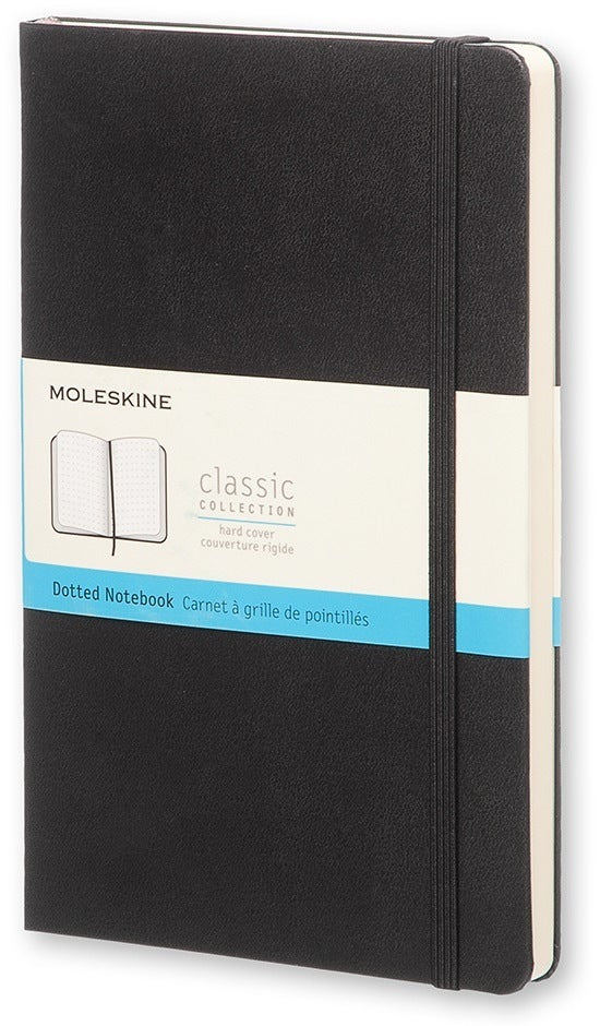 Moleskine Notizbuch – 130 × 210 mm – 240 Blatt – 70 g/m² – Hardcover, Gummiband, Lesezeichenband, schwarz, FSC
