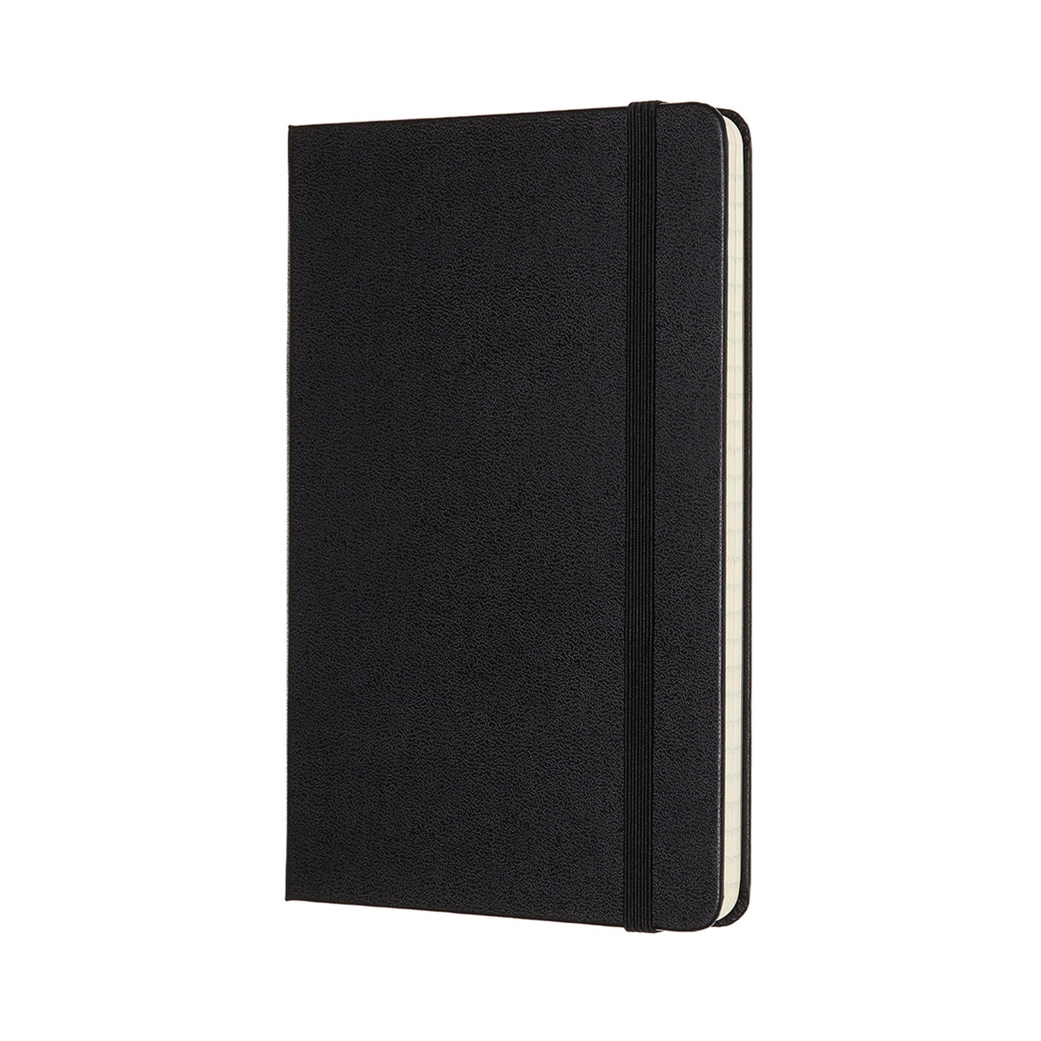 Moleskine Notizbuch – 115 × 180 mm – 70 g/m² – Hardcover, Gummiband, abgerundete Ecken, Schwarz, FSC