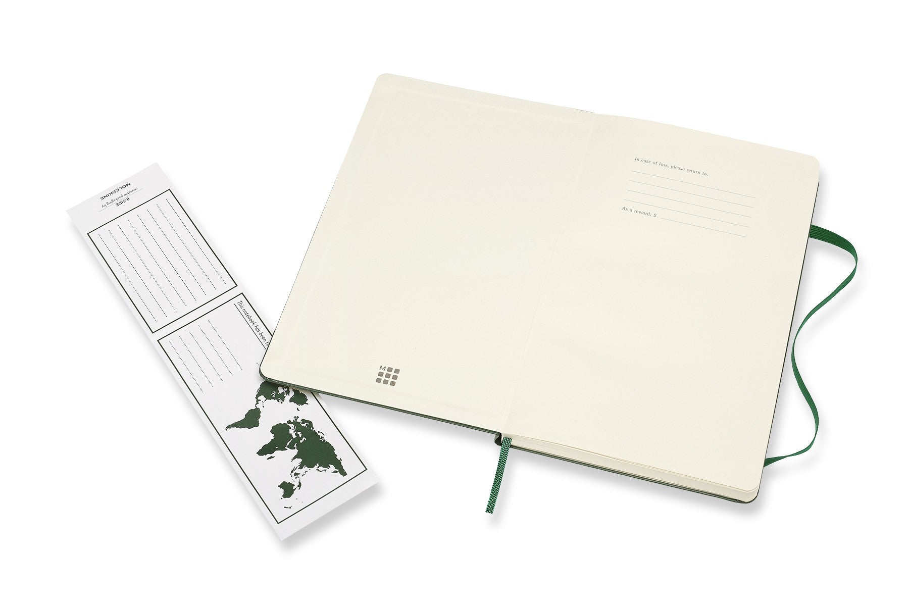 Moleskine Notizbuch – 130 × 210 mm – liniert – 70 g/m² – Hardcover – Myrtengrün – FSC