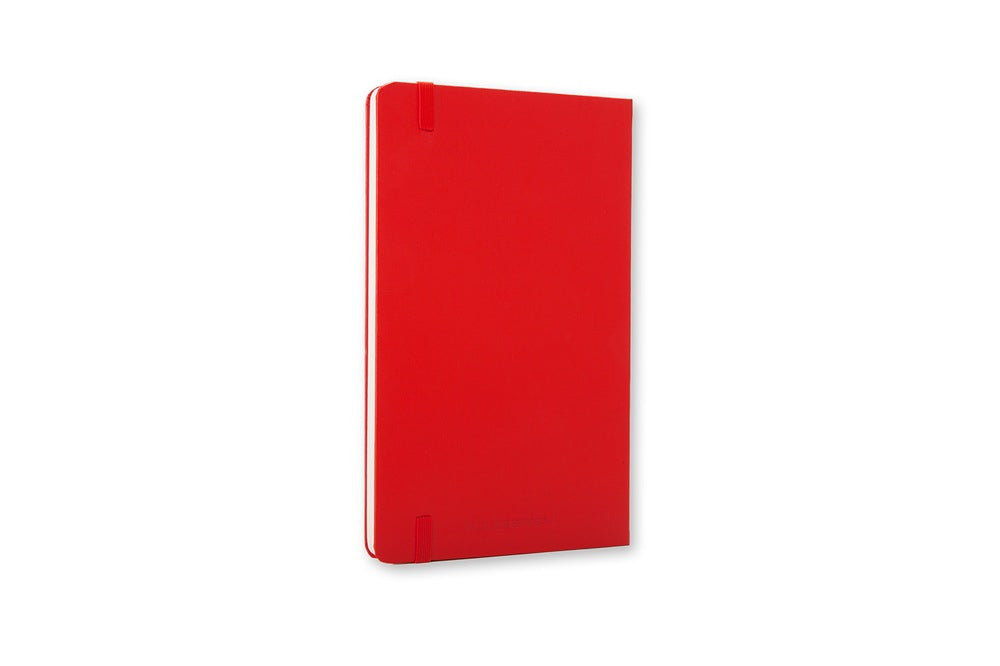 Moleskine Notizbuch Classic Collection, blanko, Leimbindung, Hardcover, 192 Seiten, ungeLocht, 70 g/m² – rot