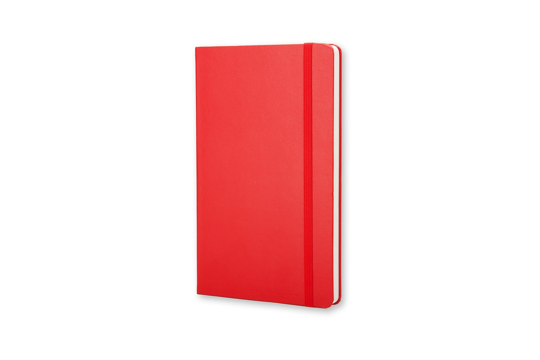 Moleskine Notizbuch – 90 × 140 mm – blanko – 192 Blatt – 70 g/m² – Hardcover, Gummiband, Lesezeichen, rot, FSC