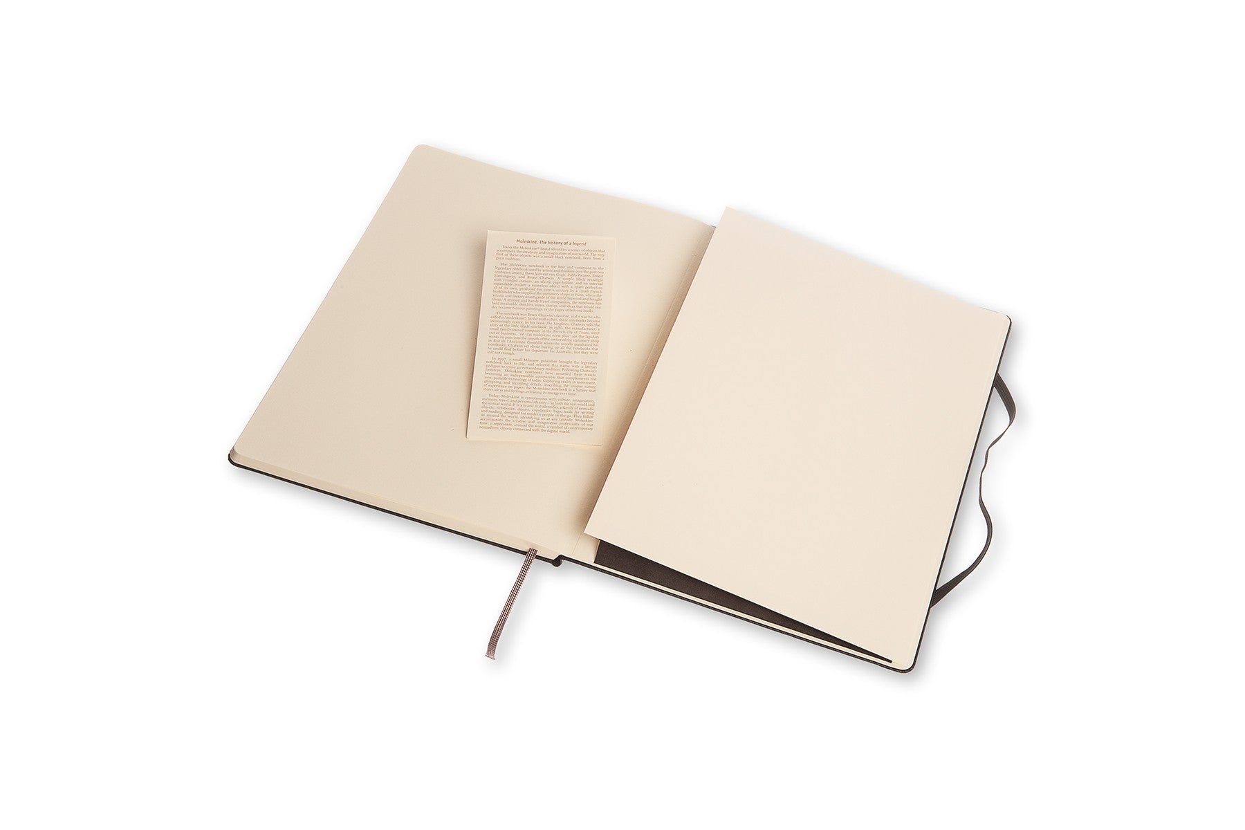 Moleskine Notizbuch, 190 × 250 mm, liniert, Fadenheftung, Hardcover, 192 Seiten, 70 g/m² – schwarz