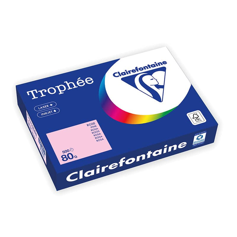 Clairefontaine Kopierpapier – A4, 120 g/m², Violett – für Inkjet/Laser/Kopierer – FSC – 250 Blatt