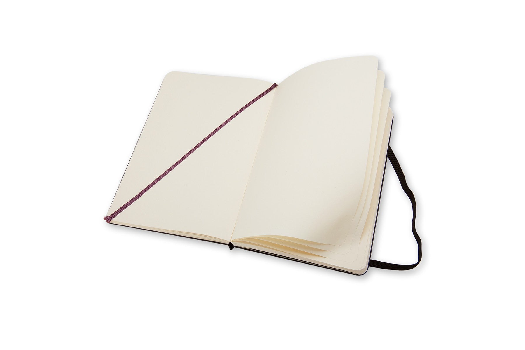 Moleskine Notizbuch – 130 × 210 mm – 240 Seiten – 70 g/m² – Hardcover, Gummiband, Einstecktasche, Schwarz, FSC