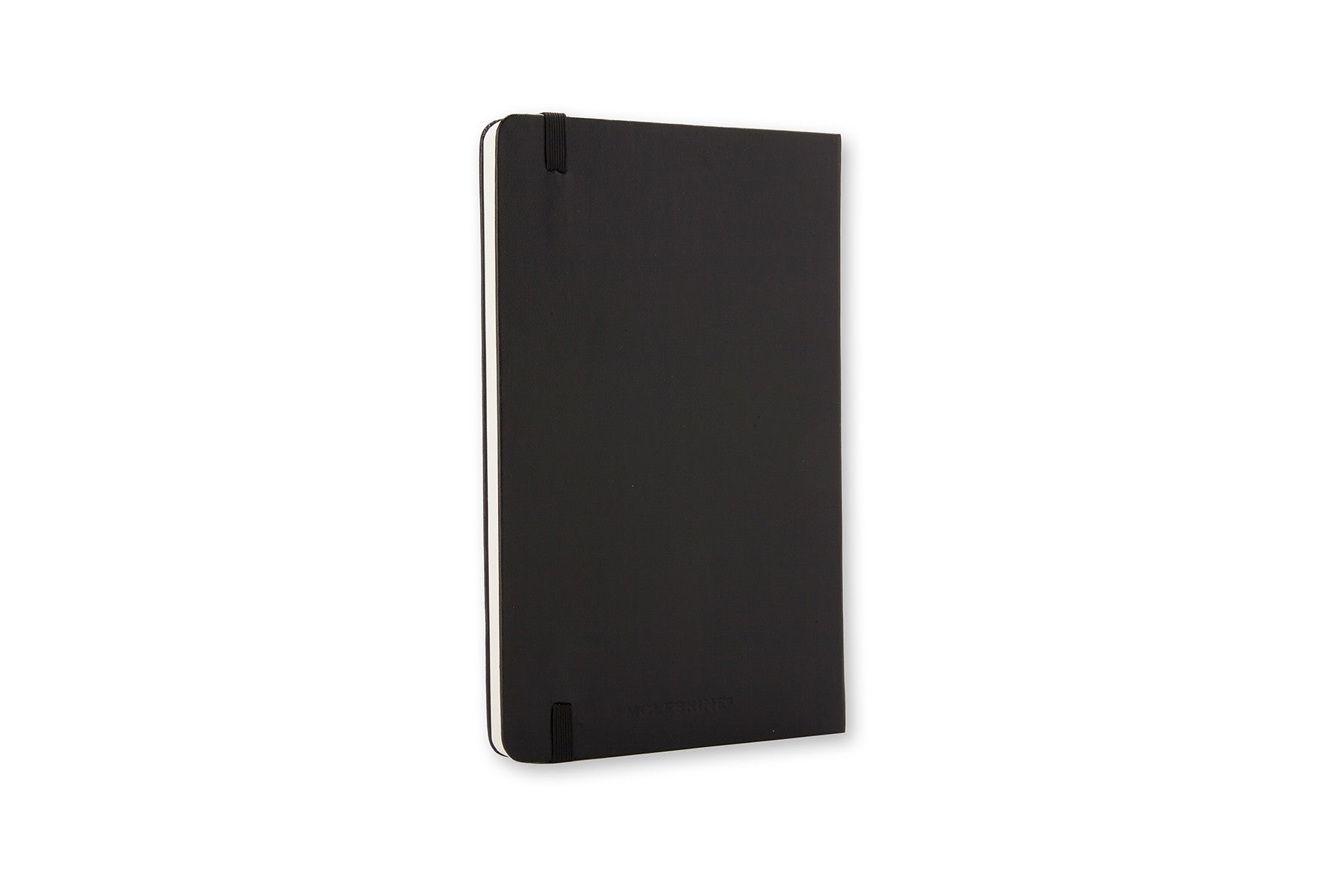 Moleskine Notizbuch – 130 × 210 mm – 240 Seiten – 70 g/m² – Hardcover, Gummiband, Einstecktasche, Schwarz, FSC