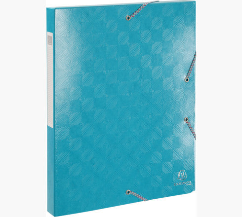 Exacompta Archivschachtel – für A4, Rücken 40 mm, 350 Blatt, Blau/Grün/Rot/Türkis, Karton, 4 Stück