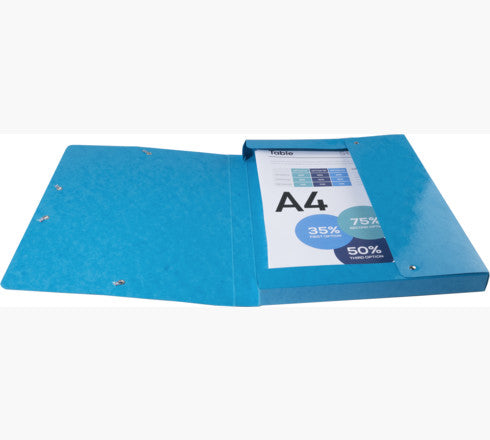Exacompta Archivschachtel – für A4, Rücken 40 mm, 350 Blatt, Blau/Grün/Rot/Türkis, Karton, 4 Stück