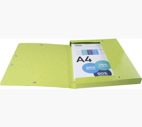 Exacompta Archivschachtel – für A4, Rücken 40 mm, 350 Blatt, Blau/Grün/Rot/Türkis, Karton, 4 Stück