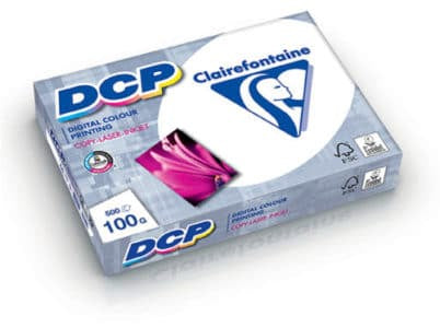 Clairefontaine DCP Kopierpapier – A4, 300 g/m², hochweiss – für Inkjet/Laser/Kopierer – 125 Blatt
