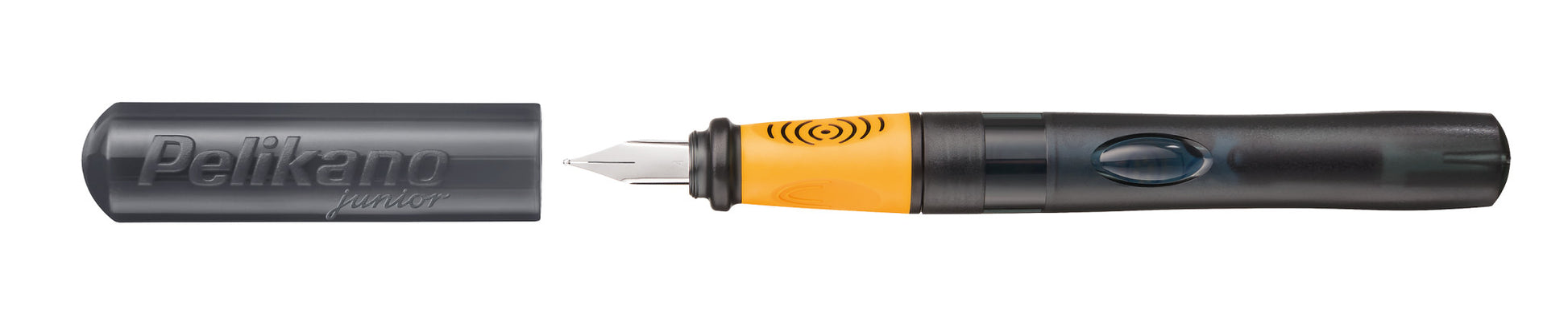 Pelikano junior – Federspitze L – für Linkshänder – anthrazit, blau – Patronen