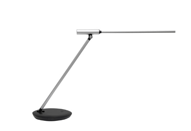 MAUL LED Tischleuchte Rubia Colour Vario – USB, dimmbar – 3000–6000 K – 340 lm 6 W – Silber, Aluminium