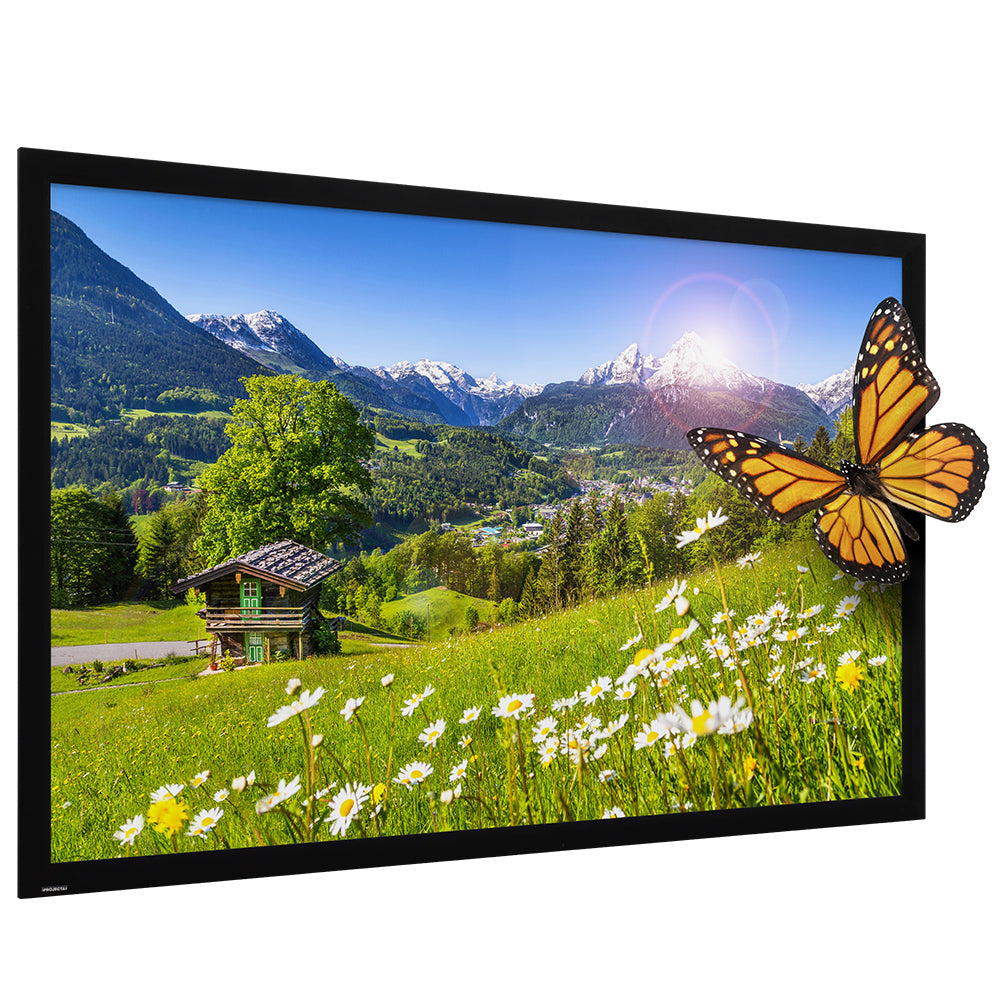 Da-Lite HomeScreen Deluxe 313x500 HD Pr – Leinwand Rahmen, 16:10, 500 × 313 cm (232,3") , schwarz