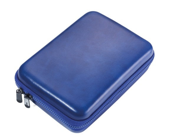 TROIKA Kulturbeutel – 1,5 l – Blau – Kunstleder – CBO25-BL