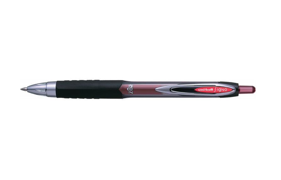 Uni-ball Signo 207 Gelschreiber – schwarz, 0,4 mm, dokumentenecht, wasserfest, Druck, nachfüllbar