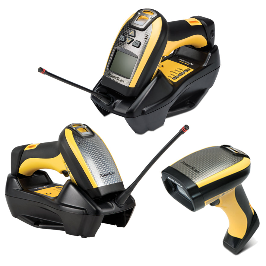 Datalogic PowerScan PM9501 – Barcodeleser – Funk – mit wechselbarem Akku – Kit: Scanner + Ladestation