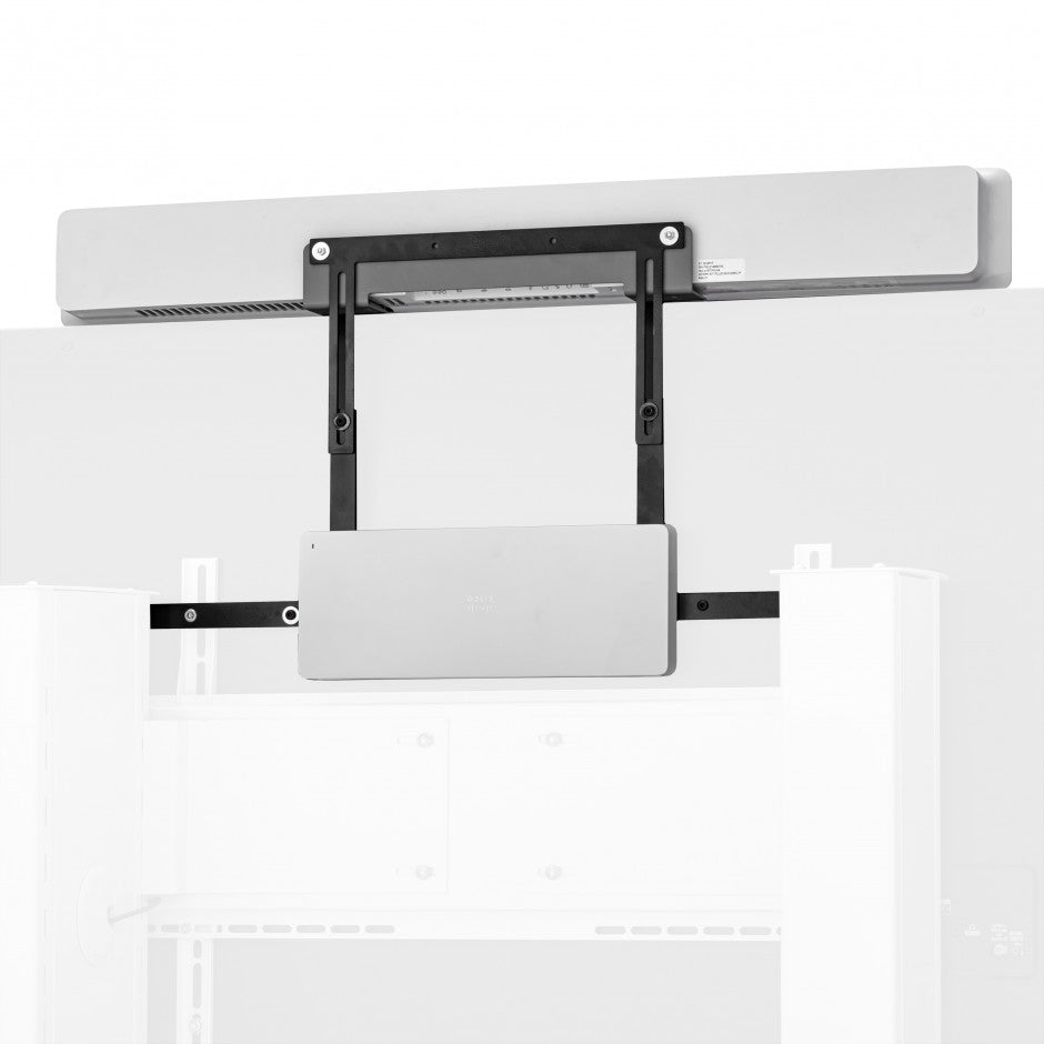 Hagor VESA-Adapter – 55–75" – bis 10 kg, höhenverstellbar, für Cisco Webex Room Kit und andere – Schwarz