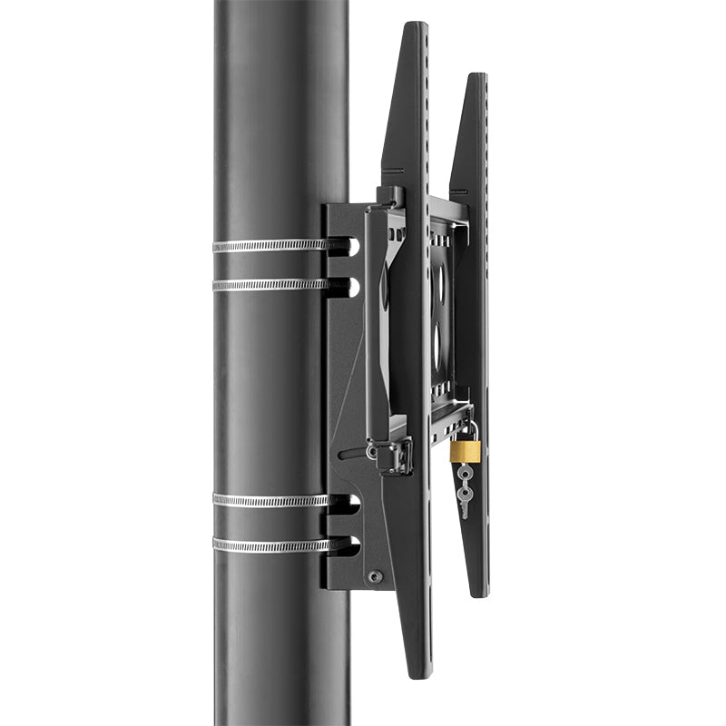 Hagor PLW Säulenadapter – bis 30 kg, neigbar 0–15° – für 32–55" TVs, VESA 100×100–400×400 mm – Schwarz
