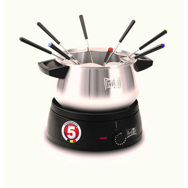 Fritel Fondue-Set FO2470 – Edelstahl, 1,5 l, 8 Personen, elektrisch – schwarz