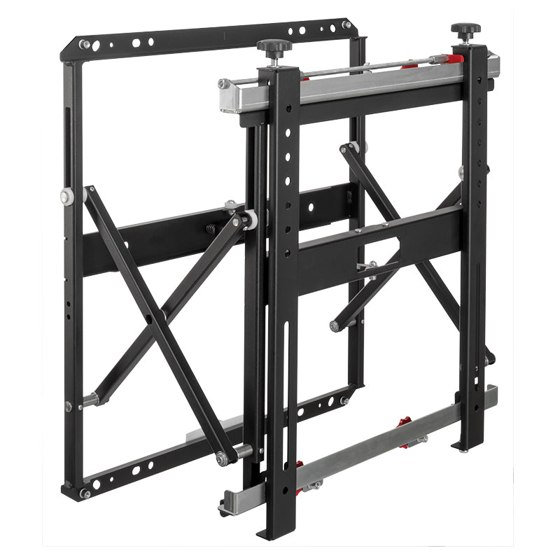 Hagor Videowandhalterung – 42–55" – VESA 75×75–400×400 – bis 35 kg, Push-Out, Höhenverstellbar – VWH-1-Slim