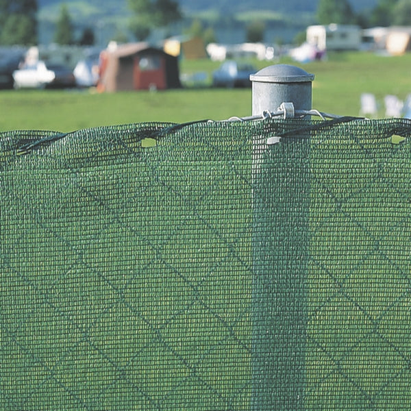 Windhager Zaunblende – Polyester, 1,2 m × 5 m, 180 g/m², Anthrazit, mit Ösen und Befestigungsmaterial