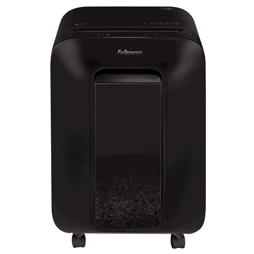 Fellowes Powershred LX201 – Aktenvernichter, DIN P-5, Mikroschnitt 2 × 12 mm, 12 Blatt, 22 l