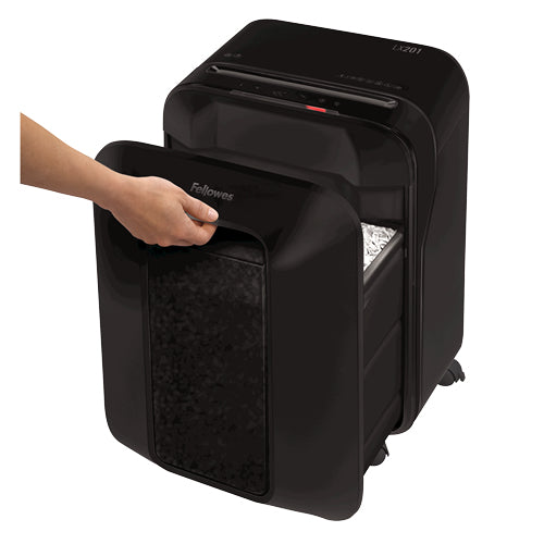 Fellowes Powershred LX201 – Aktenvernichter, DIN P-5, Mikroschnitt 2 × 12 mm, 12 Blatt, 22 l