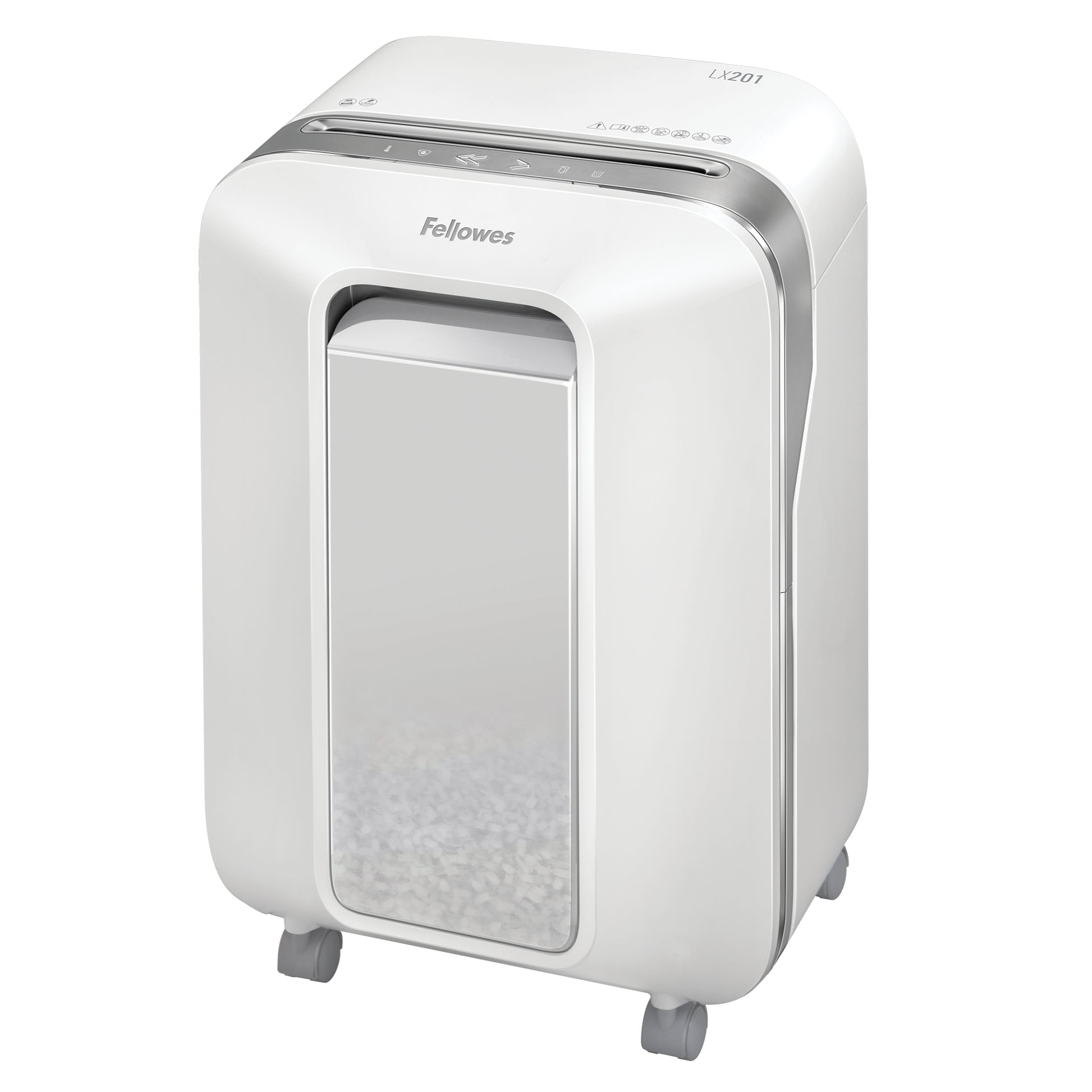 Fellowes Powershred LX201 – Aktenvernichter, DIN P-5, Partikelschnitt 2 × 12 mm, 12 Blatt, 22 l