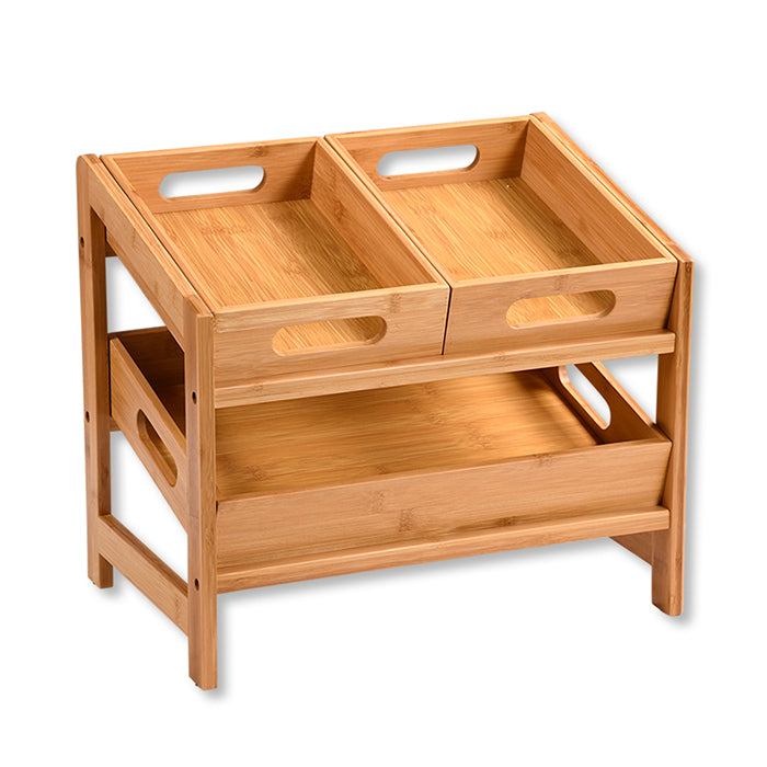 Kesper Bistro-Set – Braun – Bambus – Für den Innenbereich