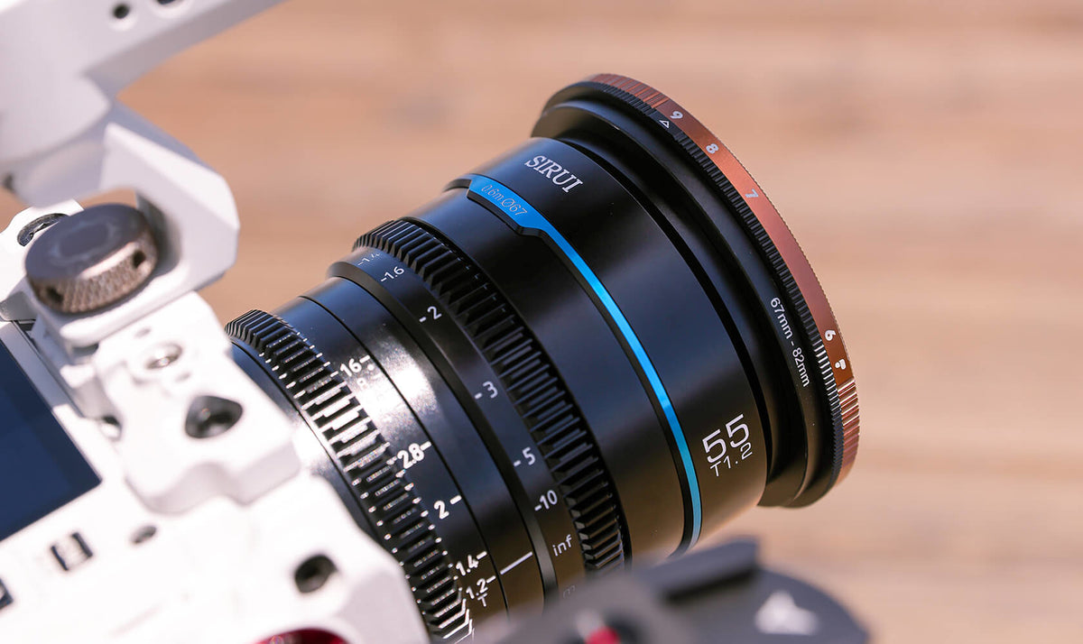 Sirui MS-3SEB Nightwalker Cine-Objektiv – 24/35/55 mm T1,2 – für Sony E-Mount – APS-C/Vollformat – Anthrazit