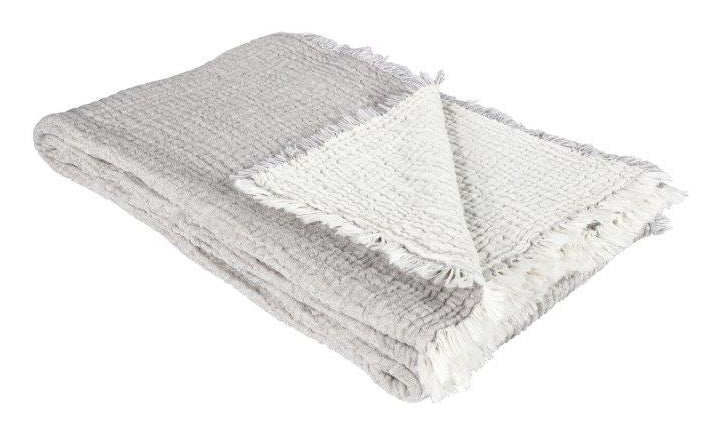 Eskimo Wohndecke Artemis – 140 × 210 cm, Baumwolle, Grau