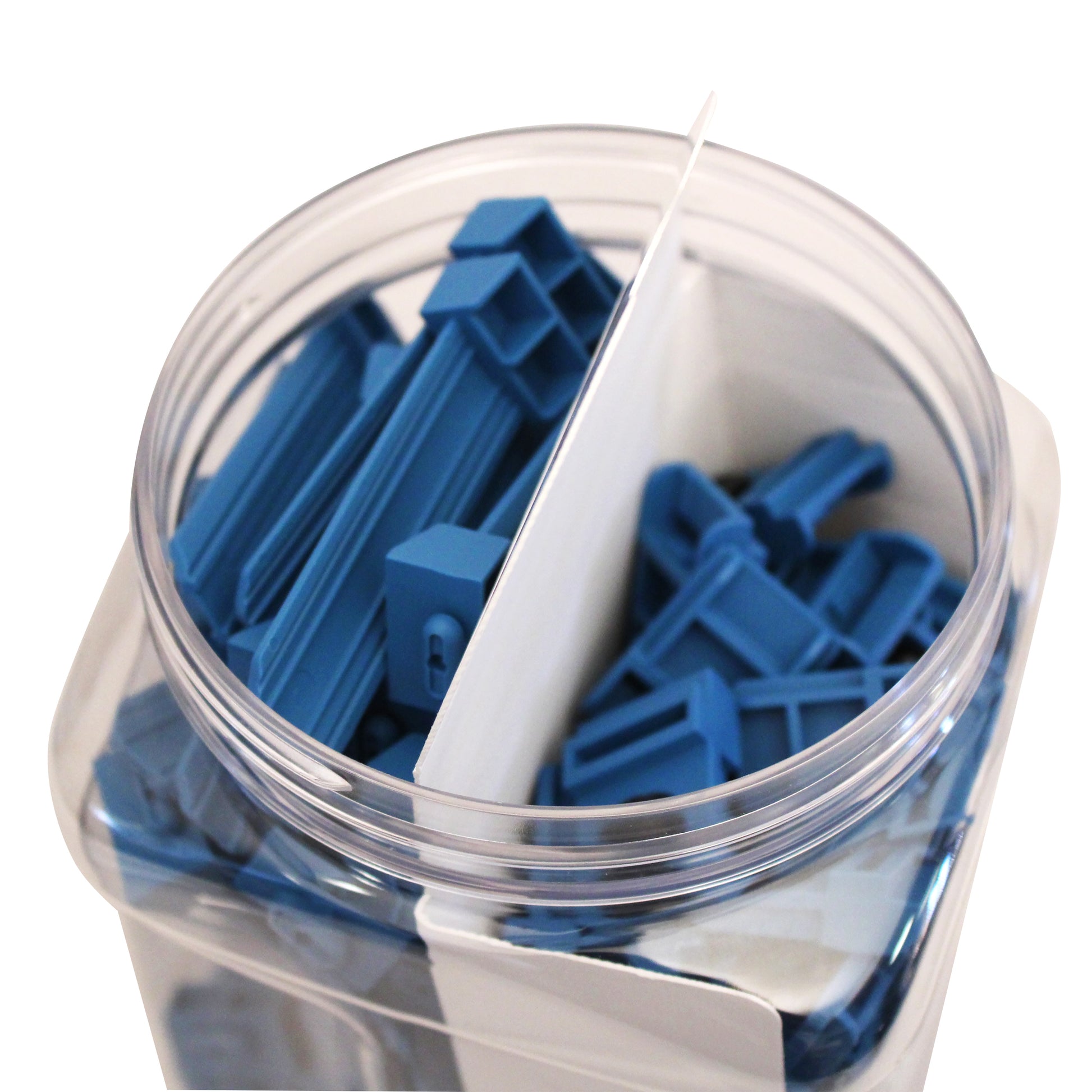 Middle Atlantic FWD-SIDECLMP-60 – Montageset, 60 Stück, Nylon, Blau