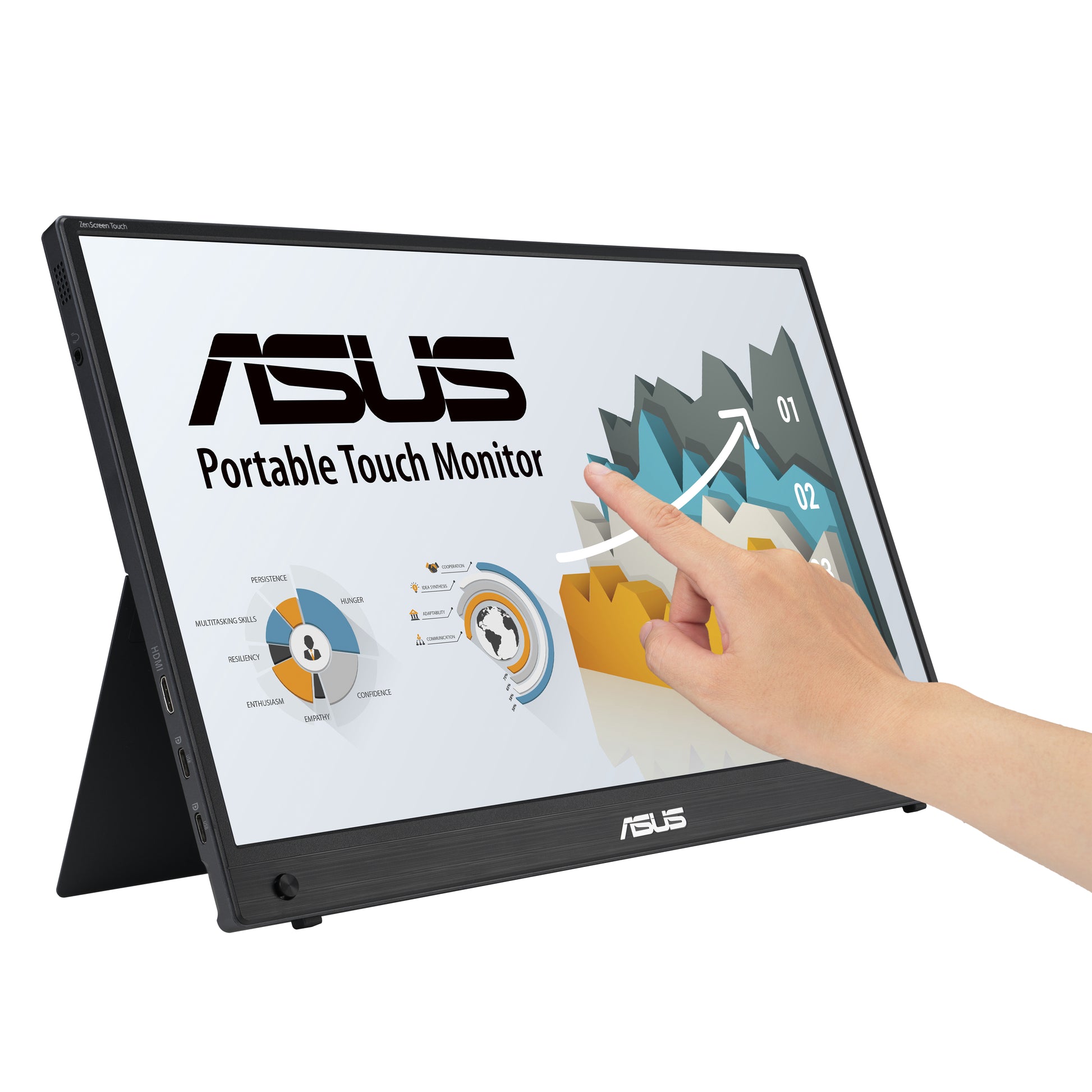 ASUS ZenScreen MB16AHT (90LM0890-B01170) – 15,6" Touch, 1920 × 1080 (Full HD), IPS