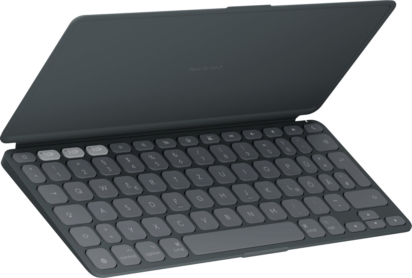 Logitech KEYS-TO-GO 2 – Tastatur, DE-Layout (DE), Graphit