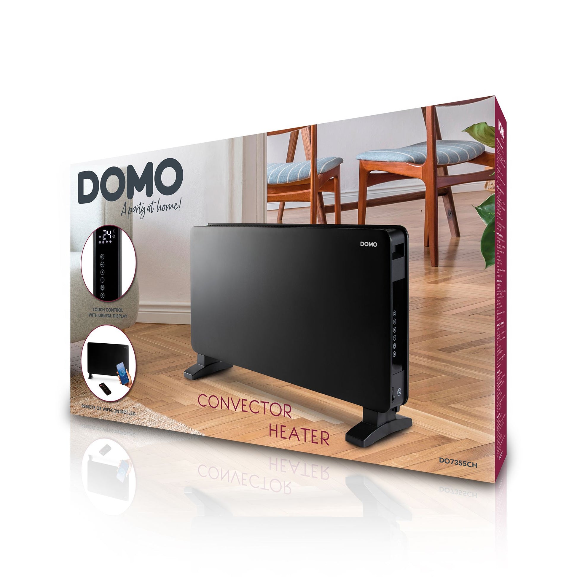 Domo Konvektor DO7355CH – 2000 W, bis 20 m², App-Steuerung