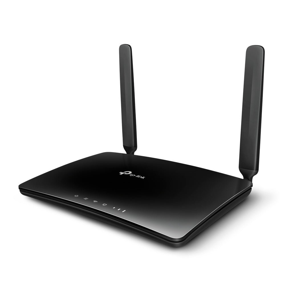 TP-Link TL-MR6400 WLAN-Router – Wi-Fi 4 (802.11n), Single-Band (2,4 GHz), 4× LAN, 4G (LTE), SIM-Slot