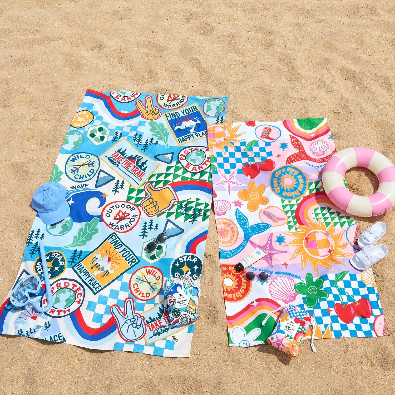Dock & Bay Wohndecke – Polyester, Polyamid, Mehrfarbig – 70 × 130 cm