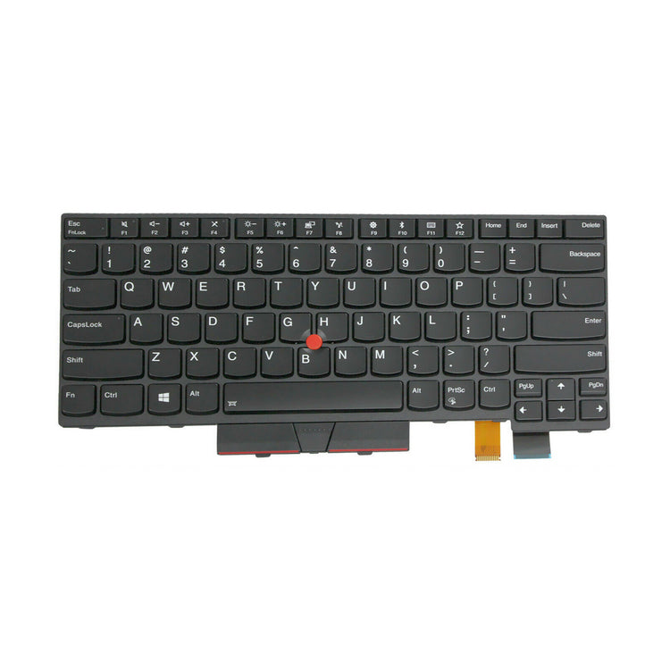 Lenovo Notebook-Ersatztastatur – beleuchtet – ohne Ziffernblock – schwarz – für ThinkPad T480