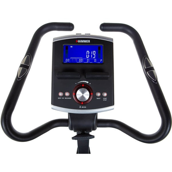 HAMMER Magnetischer Fahrradtrainer, Cardio Motion BT, 110,0 × 52,0 × 140,0 cm, Schwarz, Ergometer, Bluetooth