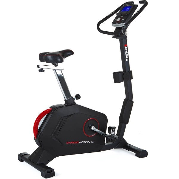 HAMMER Magnetischer Fahrradtrainer, Cardio Motion BT, 110,0 × 52,0 × 140,0 cm, Schwarz, Ergometer, Bluetooth
