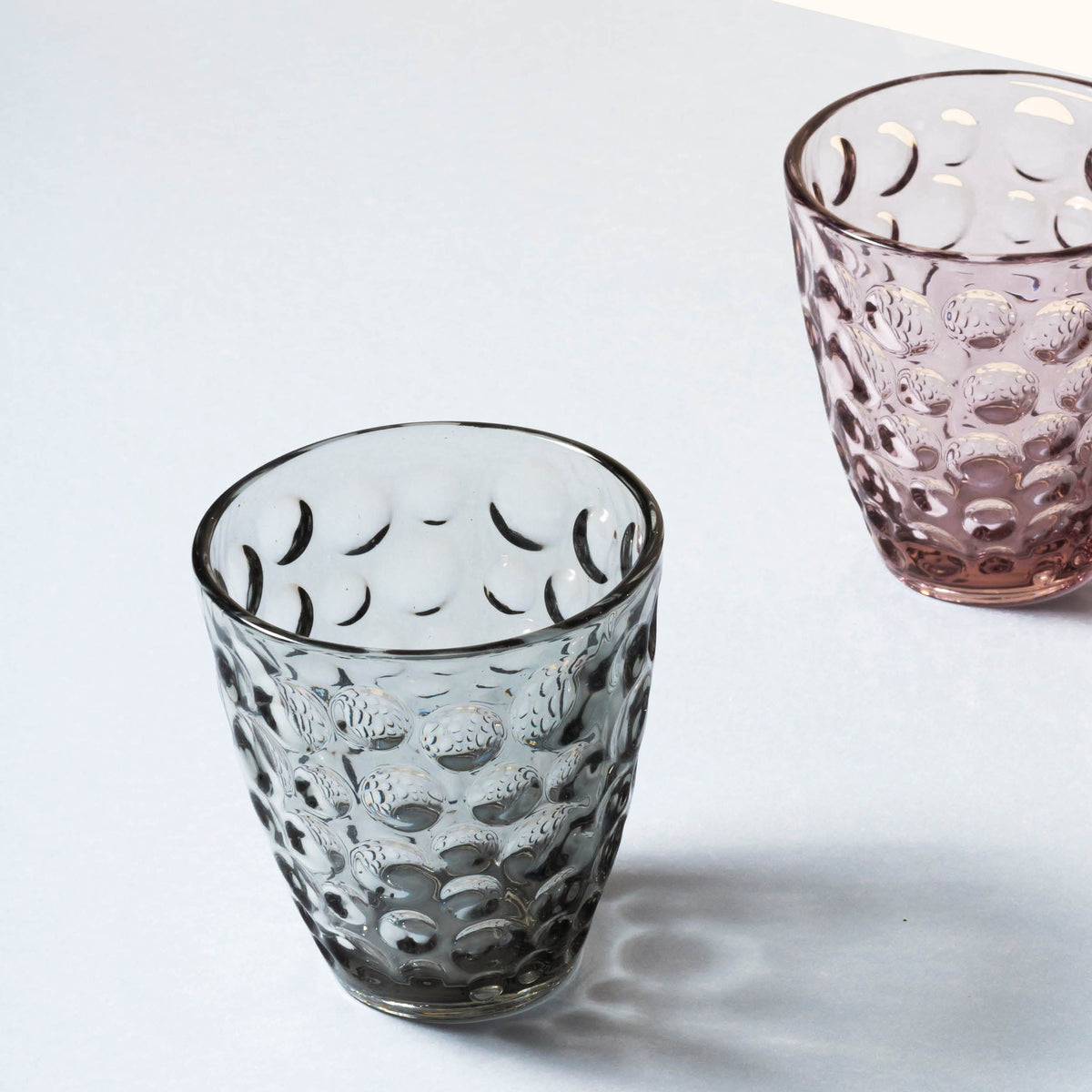 ONA Trinkglas Bubble – 220 ml, Ø 8,7 cm, Glas, Grau, spülmaschinenfest