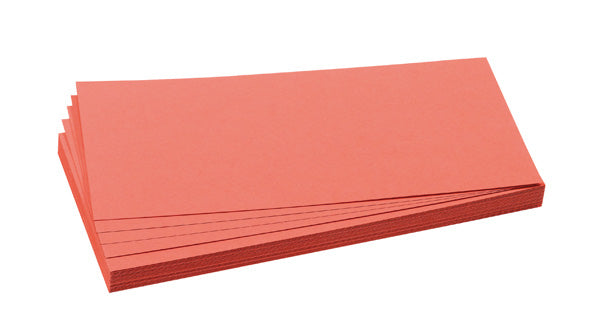 Franken Moderationskarten Rechteck – 9,5 × 20,5 cm, rot, Papier, 130 g/m², 500 Stk.