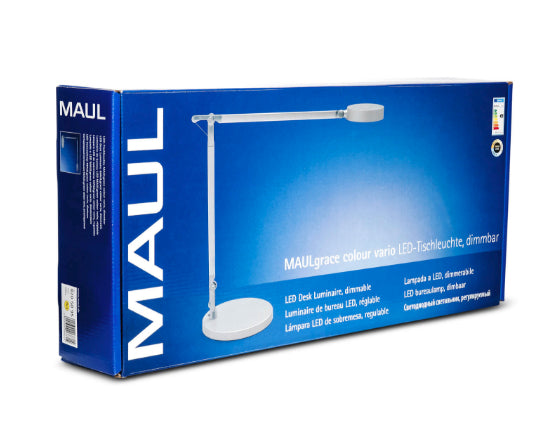 MAUL LED-Tischleuchte – dimmbar, Touchfeld, dreh- und neigbar – 3000–6500 K