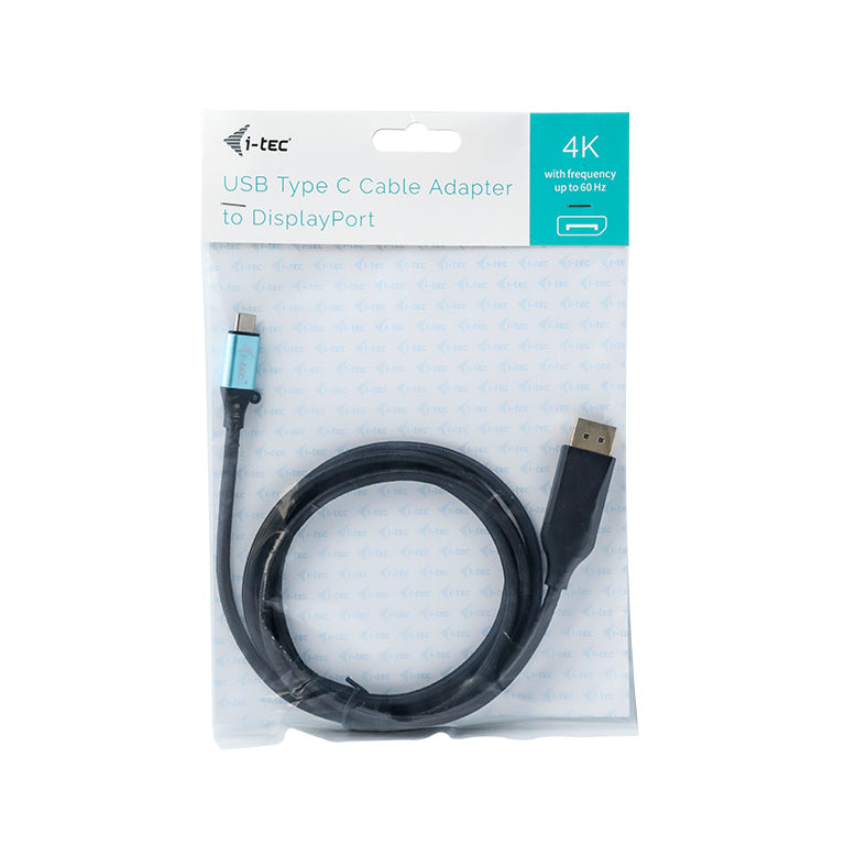 i-tec USB-C auf DisplayPort Adapter, 4K@60 Hz, 2 m, für Thunderbolt 3