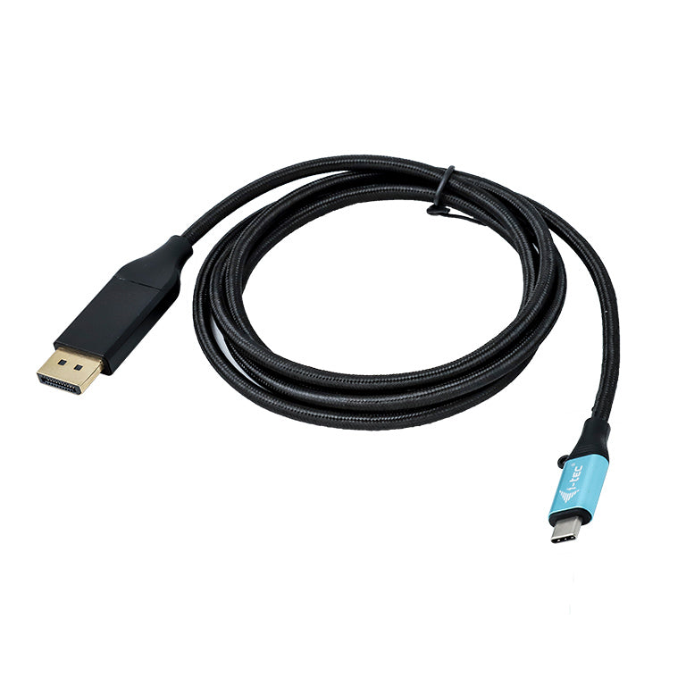 i-tec USB-C (Stecker) auf DisplayPort (Stecker) Adapter, DP 1.2, 4K@60 Hz, 1,5 m, für Thunderbolt 3