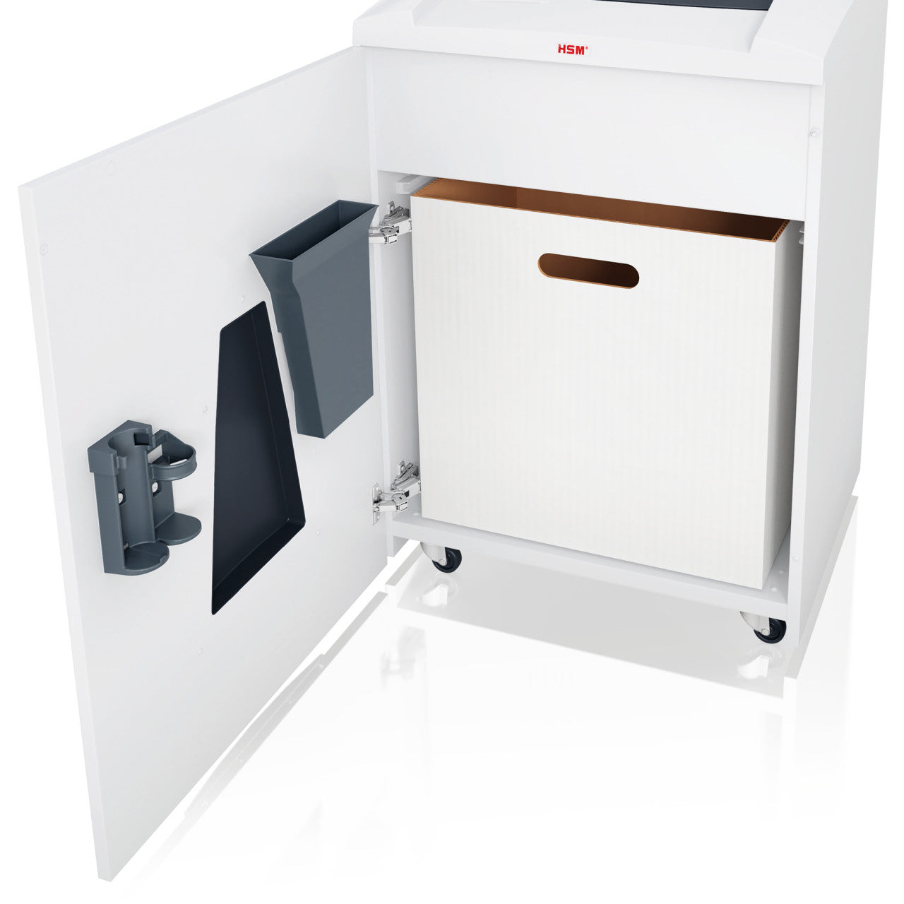 HSM Securio P40i – Aktenvernichter, DIN P-4, Partikelschnitt 4,5 × 30 mm, 145 l