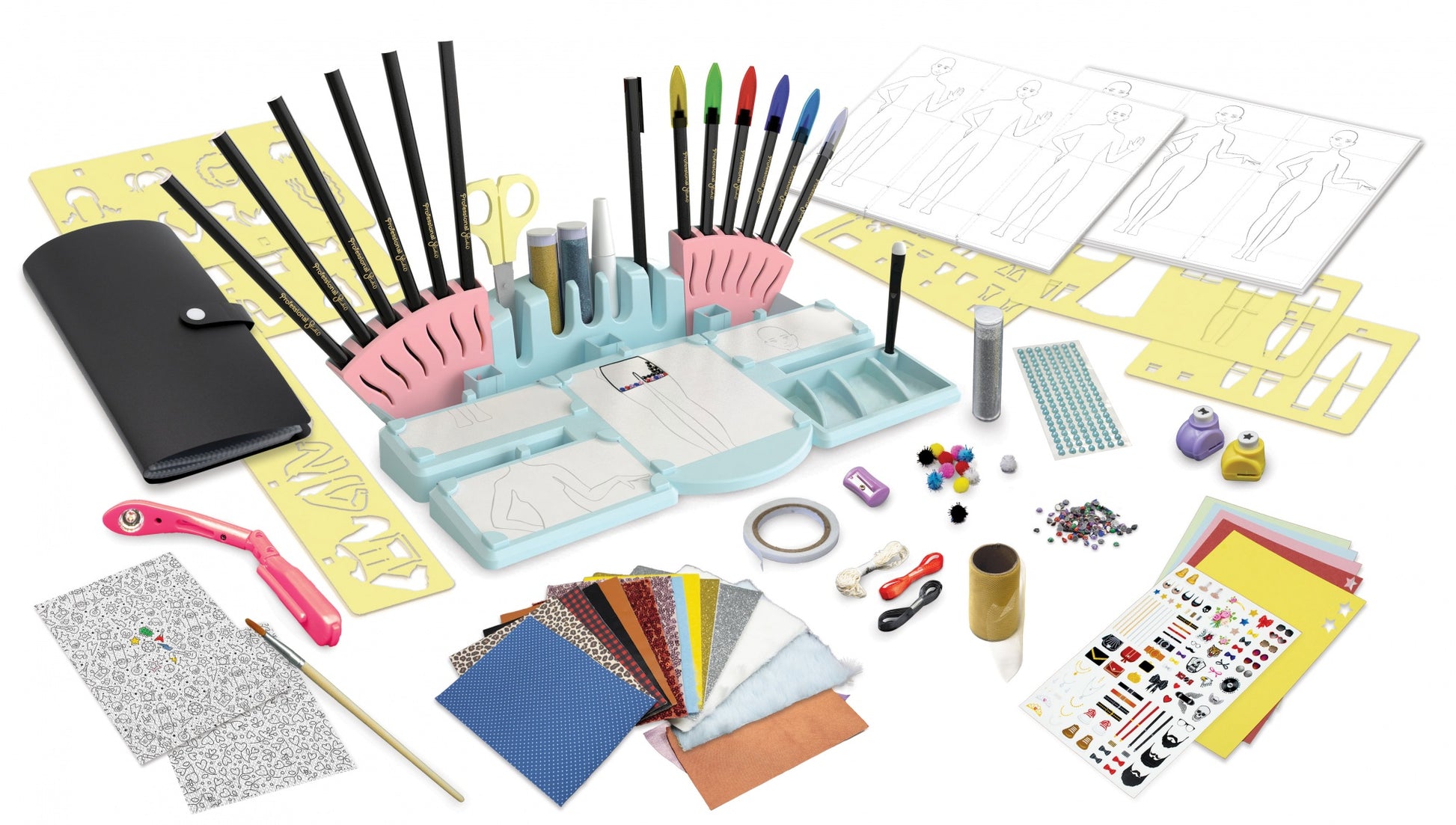 Buki Professional Studio Mode Deluxe – Zeichenschablonen-Set – ab 8 Jahren