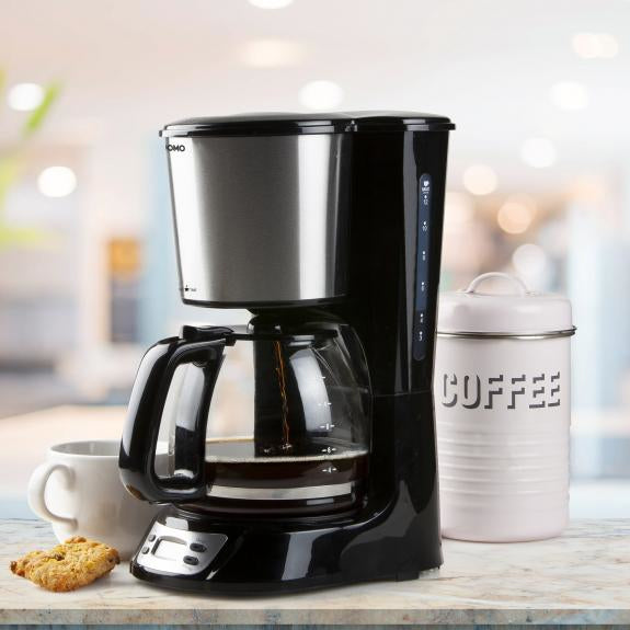 Domo DO708K Filterkaffeemaschine – 12 Tassen, 1,5 l, Warmhaltefunktion, 20,8 × 36,5 × 27,8 cm