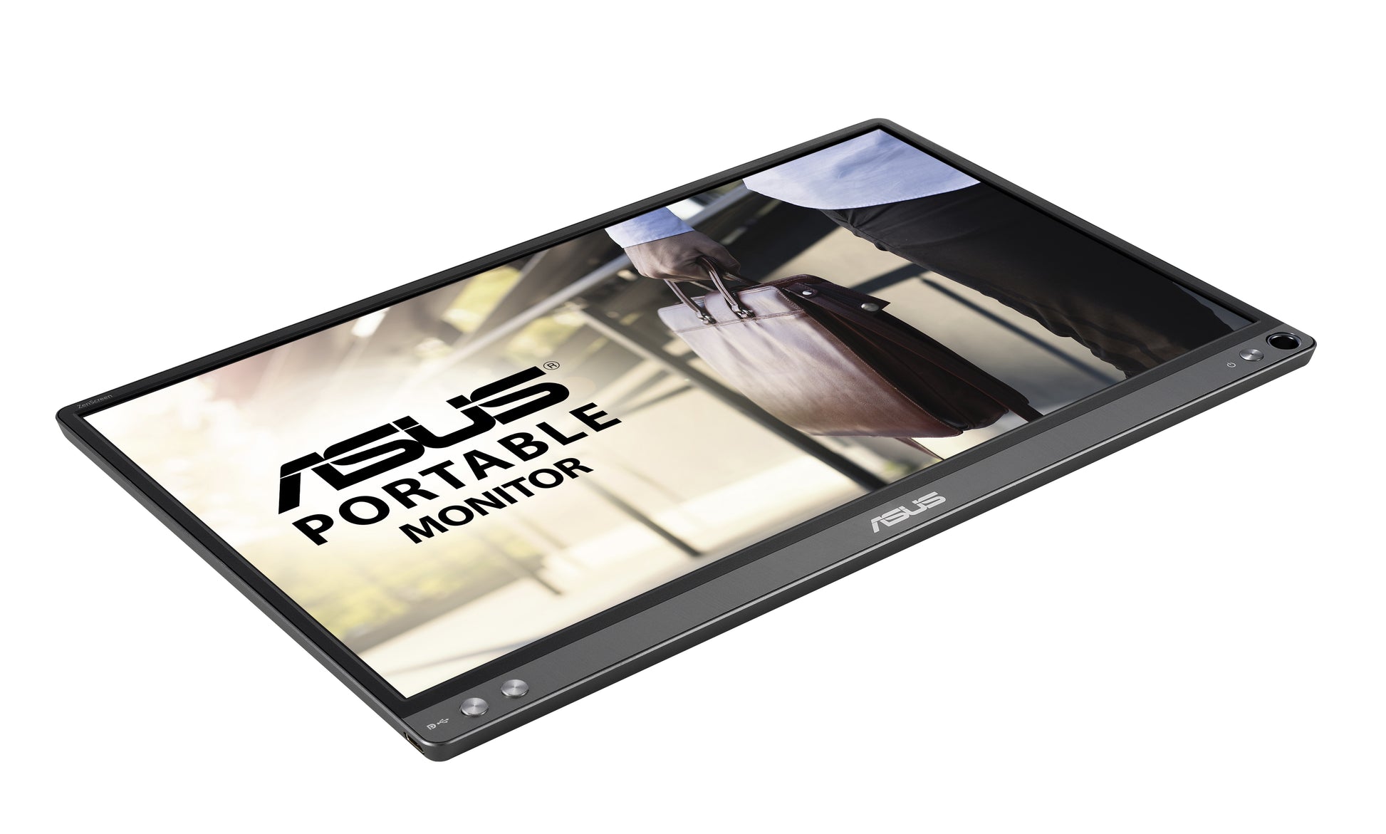 ASUS ZenScreen MB16ACE – Portabler Monitor, 15,6", 1920 × 1080 (Full HD), LED, USB-C, Grau