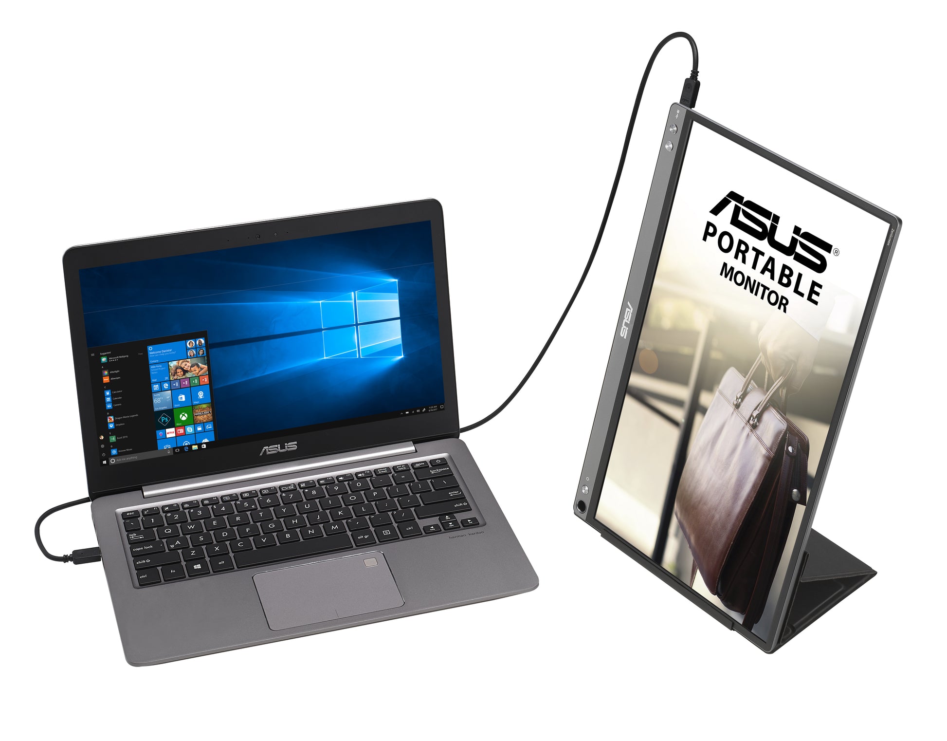ASUS MB16ACE – Monitor, 15,6" 1920 × 1080 (Full HD), Grau