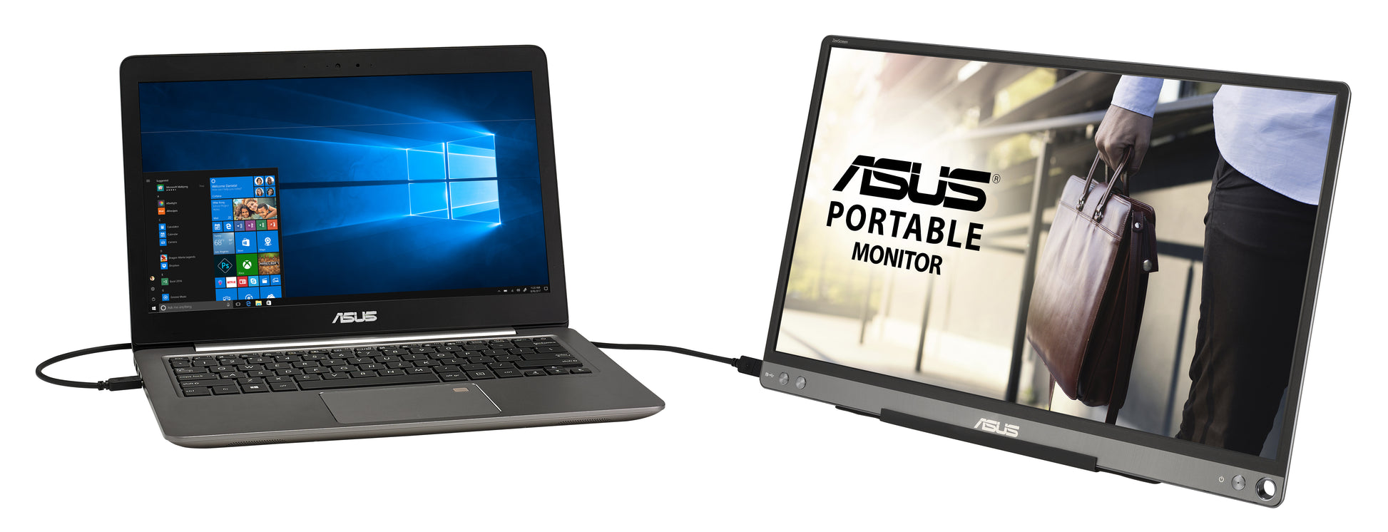 ASUS MB16ACE – Monitor, 15,6" 1920 × 1080 (Full HD), Grau